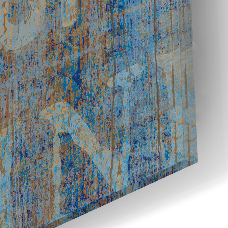  «Starfish and Sea» par Art Licensing Studio, art mural en verre acrylique, 12 po x 12 po