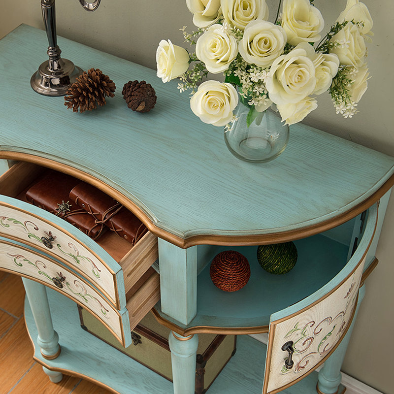 Classic Simple Retro Solid Wood Accent Cabinet