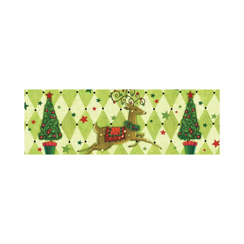 Harlequin Christmas Collection D by Viv Eisner - Wrapped Canvas Panoramic Print, 30.48 cm H x 91.44 cm W x 1.91 cm D