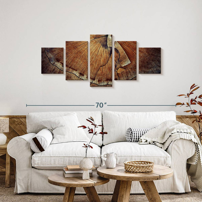 Tree Ring Texture, 24" H x 55" W