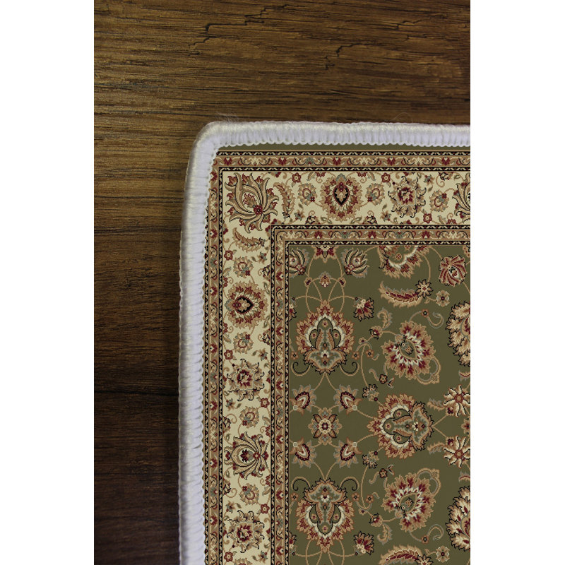 Eco-Friendly Hall Carpet, 100% Polyester, 31.5 x 59.1 inches | 650 g/m², 0.16 in Pile Height, Antibacterial, Non-Slip PVC Dot Underside | Machine Washable, Digital Printed in Green | Perfect for Any Room Decor