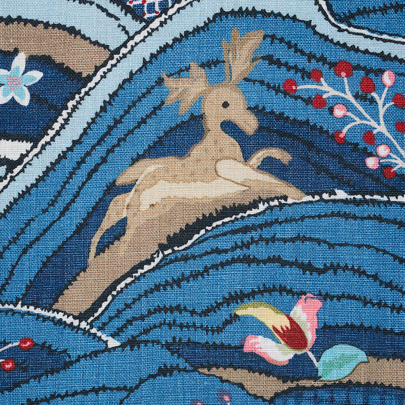 Rolling Hills Fabric, Blue