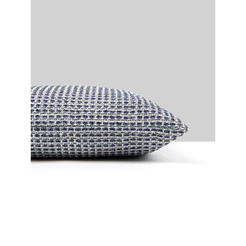 Coussin en coton réversible, Marine, Carré 22 po