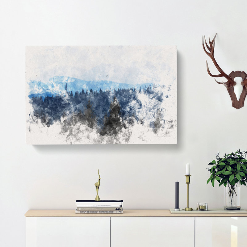 Church Beyond The Forest - Wrapped Canvas Print, 35cm H x 50cm W x 3cm D