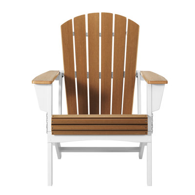 Folding Adirondack Chair, White