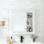 Armoire à pharmacie, armoire de rangement murale pour salle de bain, armoire murale moderne avec miroir, armoire à pharmacie, armoire à miroir avec 3 tablettes ouvertes (meuble-lavabo non inclus)-1784816158