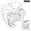 Meuble-lavabo 30 po avec comptoir, meuble-lavabo avec deux portes et deux tiroirs, bois massif, tablette ouverte, panneaux de fibres à densité moyenne, un paquet, blanc-64690527