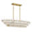 Wright 5-Light Brushed Gold Island Light