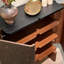 Armoire d'appoint moderne en bois avec portes