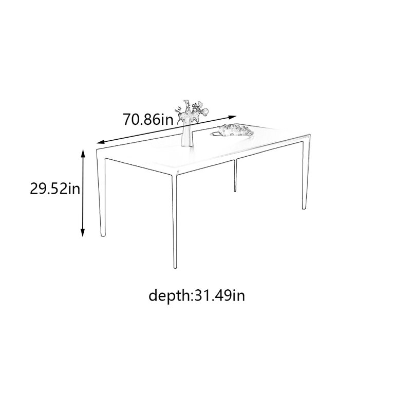 Teisuke, 29.52"H x 70.86"L x 31.49"W