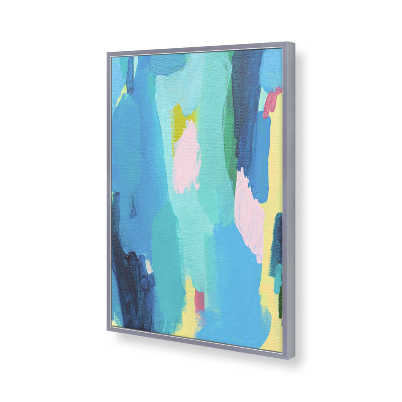 «Sunny Days» par Natalie Baca, reproduction d'art sur toile, H 48 po x l 36 po, Argent argent