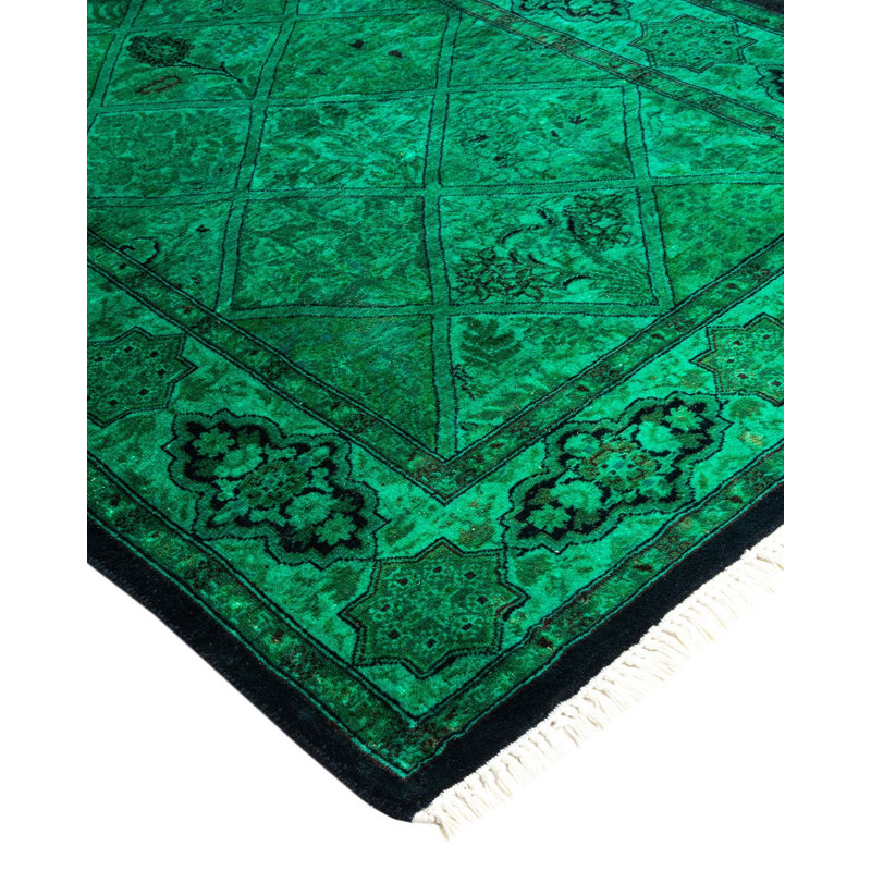 Tapis noué à la main Weirsky - One-of-a-Kind Weirsky - Vert