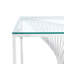 Cyra Glass Top End Table