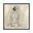 Toile avec cadre gris