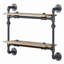 Tablette murale chêne et sable noir-286090434