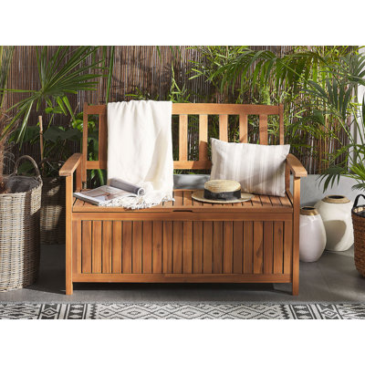 Lasse Solid Wood Acacia Outdoor Bench