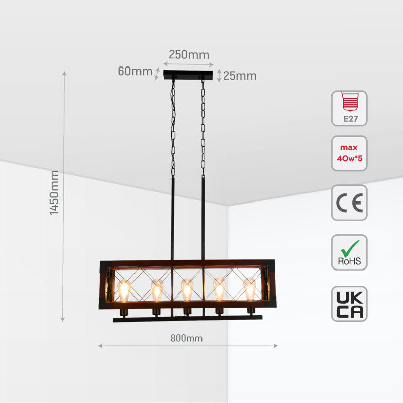 Andin 5 - Light Chandelier