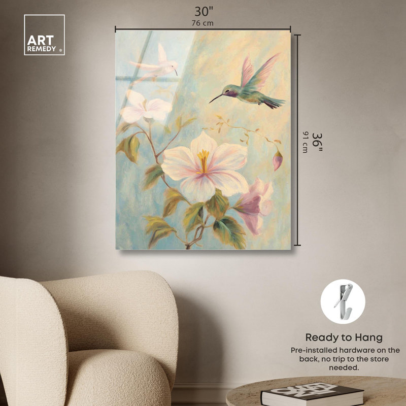 Sunbeam Sippers IV, reproduction d'art acrylique par Art Remedy, H 36 po x l 30 po