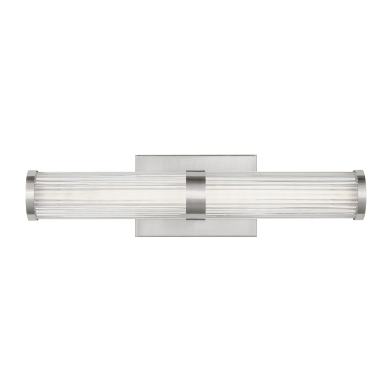 1 - Light LED Vanity Light, Brushed Nickel, 18 W, 19"H x 4.8"W x 2.8"D