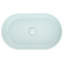 Lavabo vasque de salle de bain 24 po x 14 po ovale - au-dessus du comptoir, abdos bleus, hygiénique, à égratignure, décoloration, impact, comptoir à drainage rapide avec