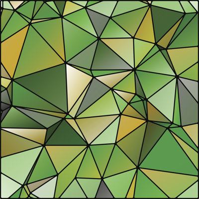 Raloo Abstract Stained Glass - Wrapped Canvas Print
