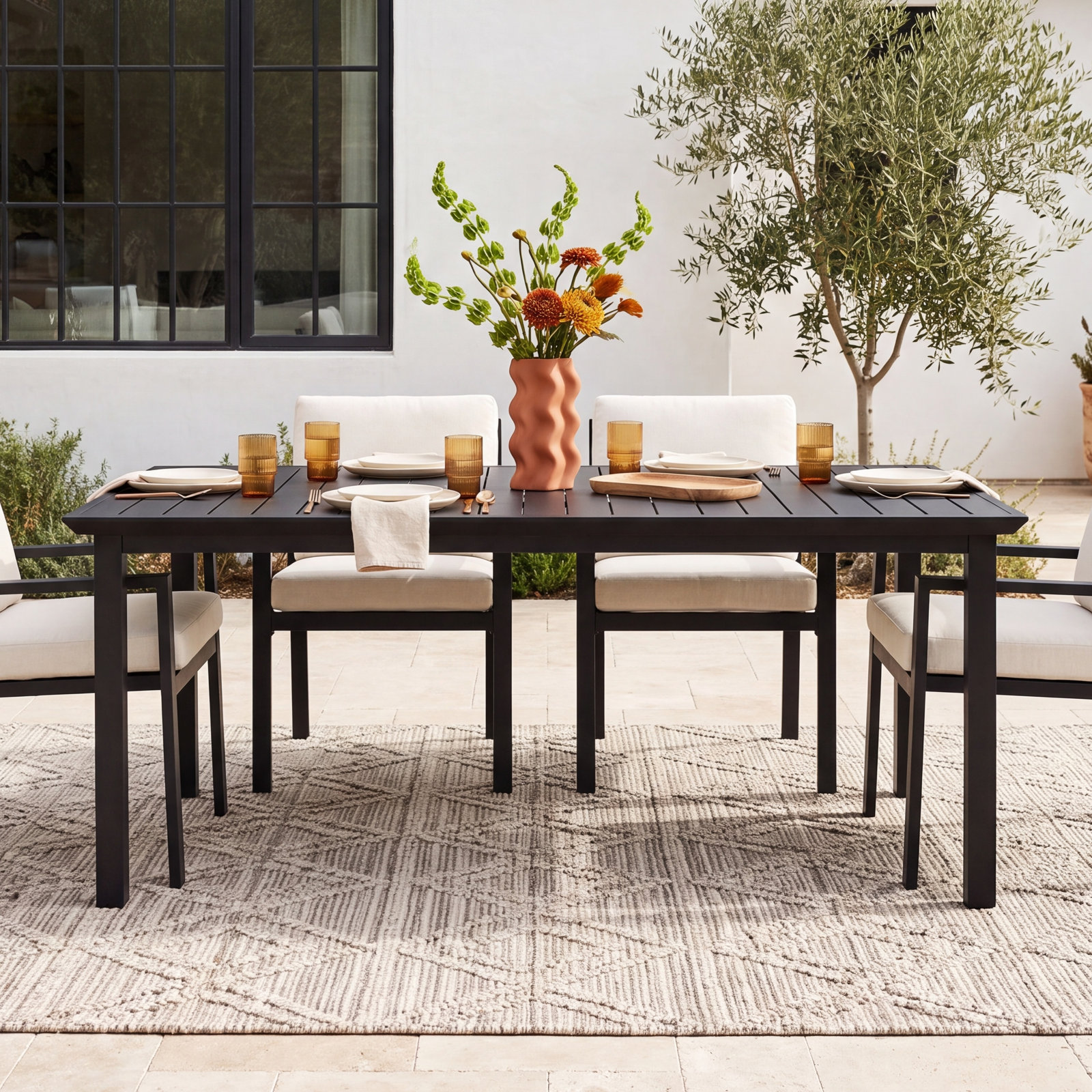 Everlee 74" Patio Dining Table