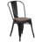 Kewaunee Metal Stackable Chair with Wood Seat-1921678921
