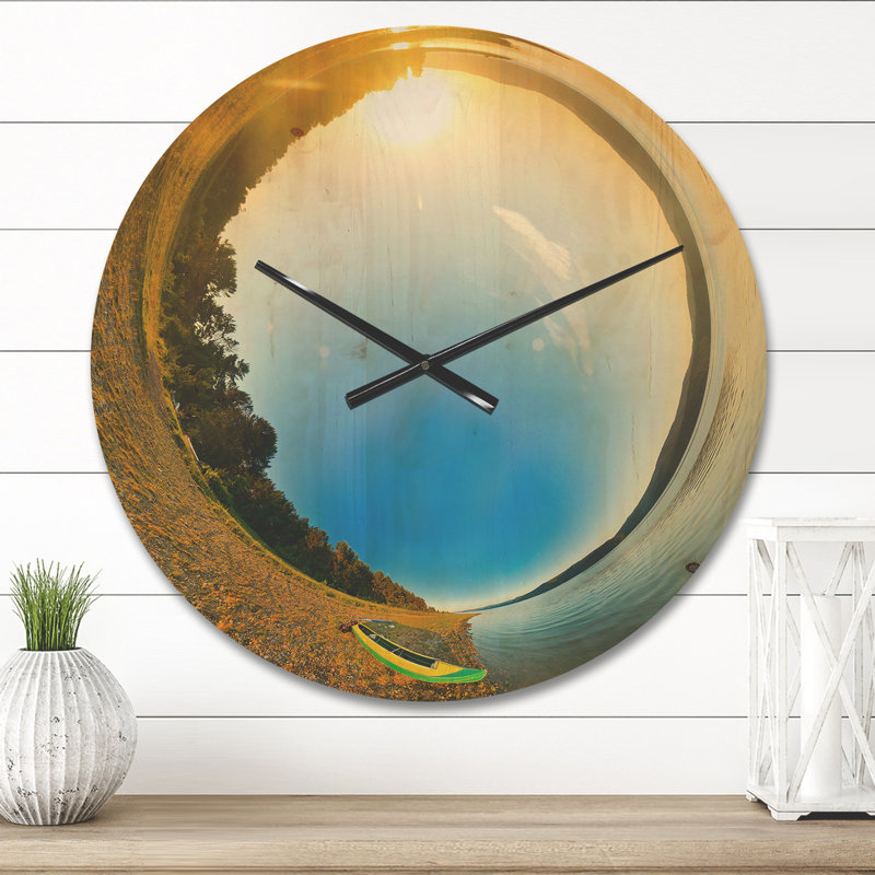 Horloge murale Kayak in River, Moyenne