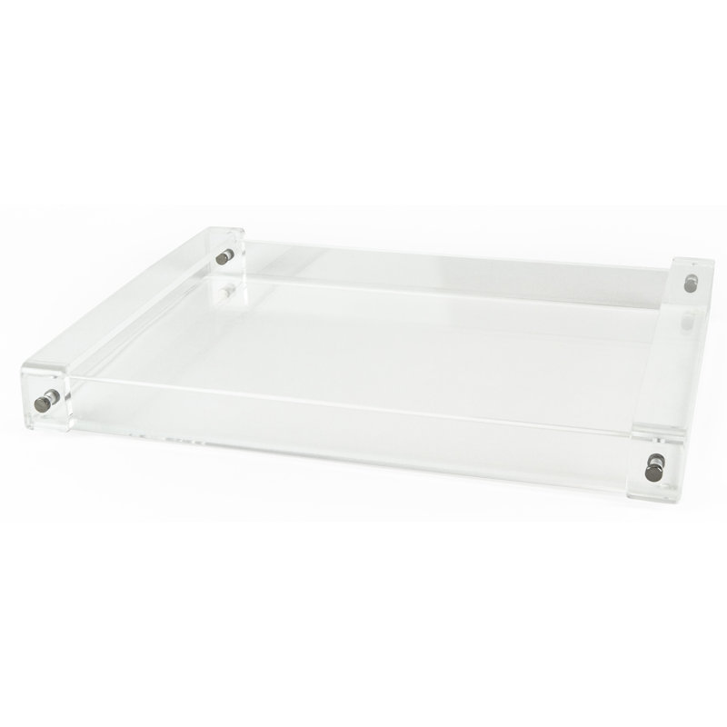 Artie Decorative Tray, Clear