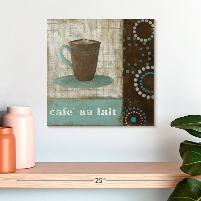 Café rustique au lait, H 16 po x l 16 po