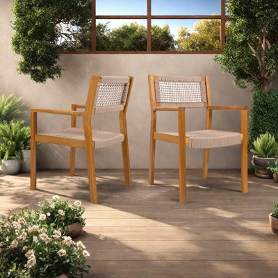 BRAIDED DINING CHAIR(SET OF 2)