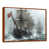 Toile avec cadre flottant brun