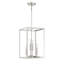 Luminaire suspendu 4 lumières Meridian en nickel poli-103017688
