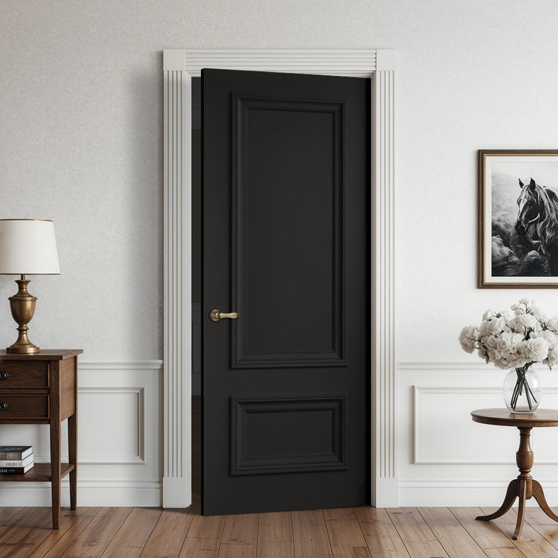 Dalle de porte intérieure en composite Hollow Core, 92 x 36, Noir