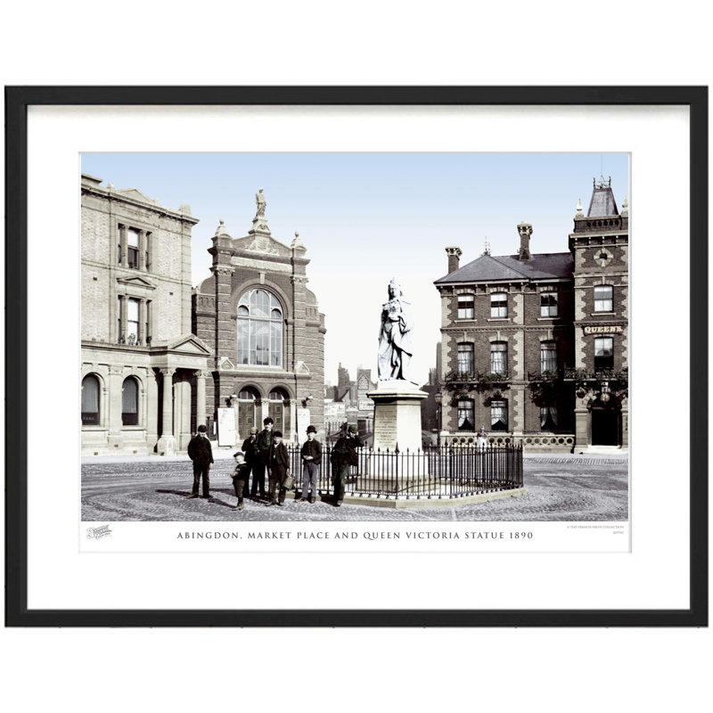 Abingdon, Market Place And Queen Victoria Statue 1890 by Francis Frith - Single Picture Frame Print