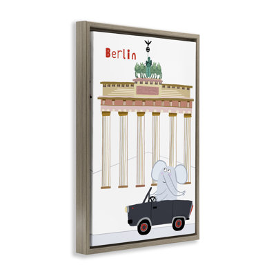 Cadre flottant Elephant & Berlin Architecture, design par Carla Daly