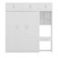 Armoire murale avec tablettes et tiroir Murphy-113111244-113111245