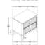 Table de chevet 2 tiroirs Mason