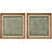 Geometric Line Pattern Wall Decor - Minimalist Neutral Abstract Artwork - Framed Canvas Master Bedroom Wall Art Work 2 Pieces Print-108572870-97923446-97923447