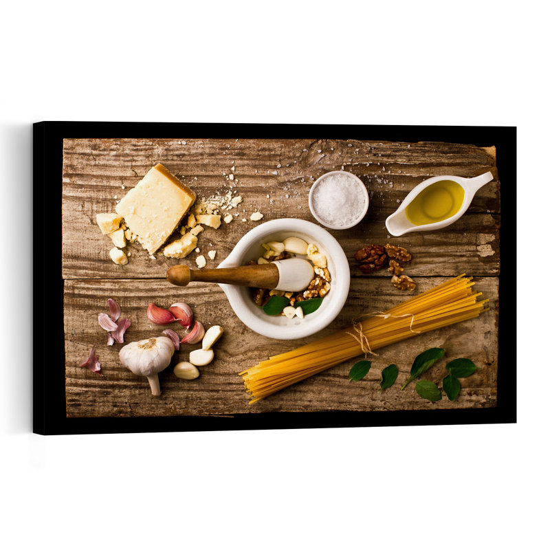 «Rustic Pesto préparation», reproduction d'art mural contemporain, H 16 po x l 24 po