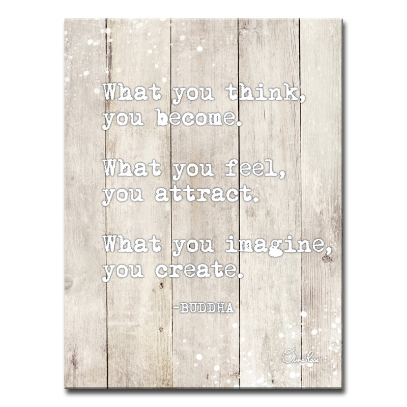 " Buddha Quote " by Olivia Rose, 16" H x 12" W x 1.5" D