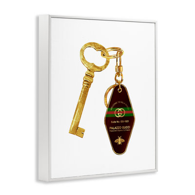 Luxury Hotel Key Framed Giclee, design by Ziwei Li