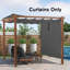 Écran de remplacement pour pergola rétractable mauve-87037579-87037577