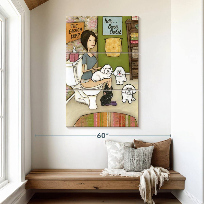 Brampt The Bichon Dump, 50" H x 32" W