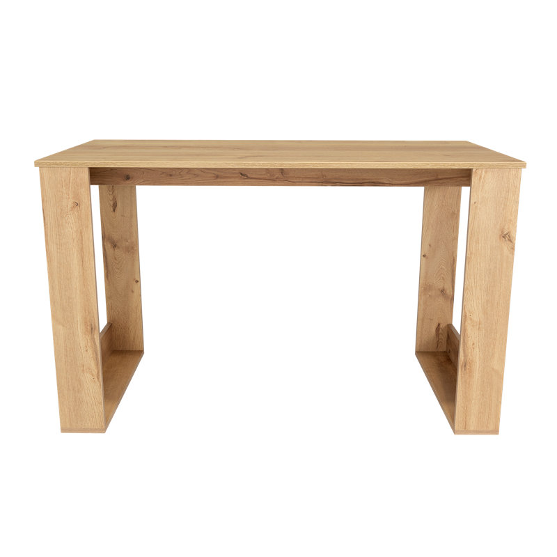 Eulla 28.7" H x 47.2" W Manufactured Wood Rectangular Writing Desk, Light Oak