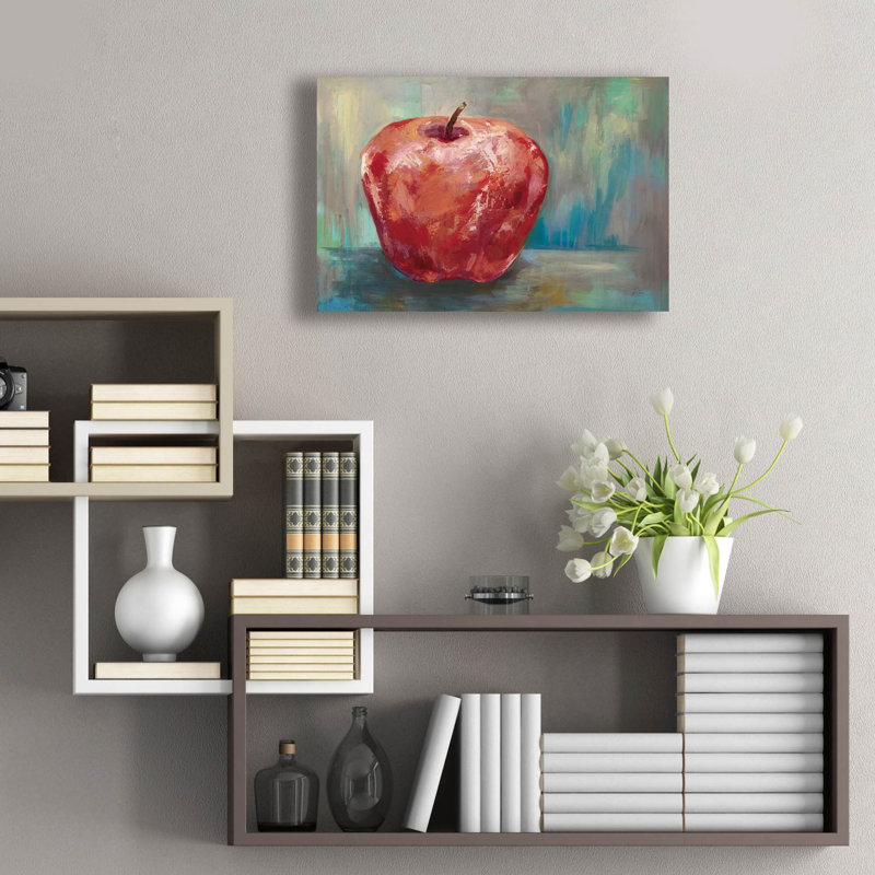«Red Apple Crop» par Jeanette Vertentes, art mural en verre acrylique, H 16 po x l 24 po x P 0,2 po