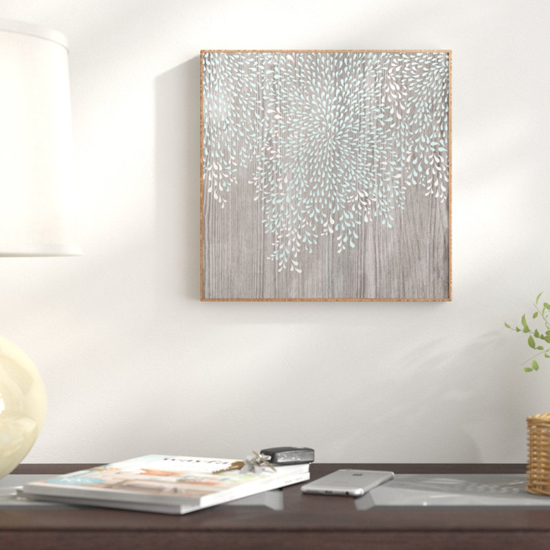 Coastal Raindrops - Cadre photo, impression sur bois, H 12 po x l 12 po x P 1 po