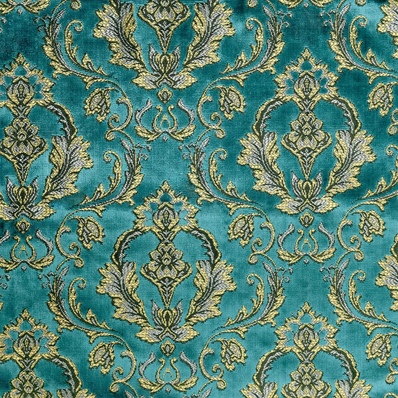 Damask Velvet | Beatrice Fabric, Cerulean