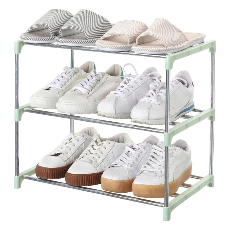 Range-chaussures empilable pour vestibule, couloir et garde-robe - Solution de rangement peu encombrante pour chaussures et accessoires