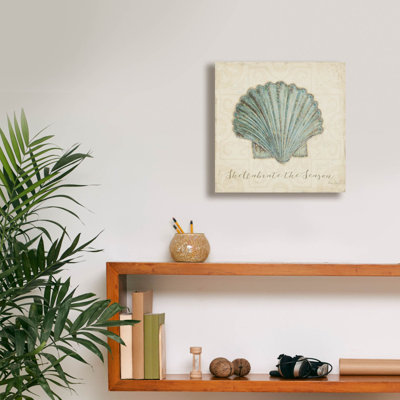 'Beach Treasures 1 Christmas' by Emily Adams Canvas Wall Art